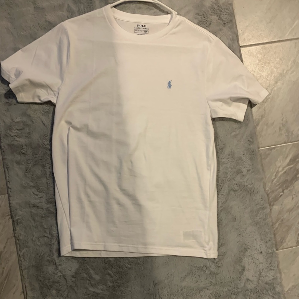 white polo shirt